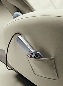 Masszázsfotel oldalzsebe