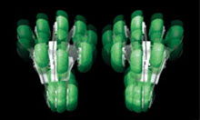 Új körkörös ütögető gyúrás a masszázsfotelben