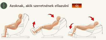 Masszírozó fotel nyújtó programmal